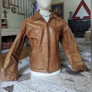 Schott USA Vintage Leather Jacket Size 38